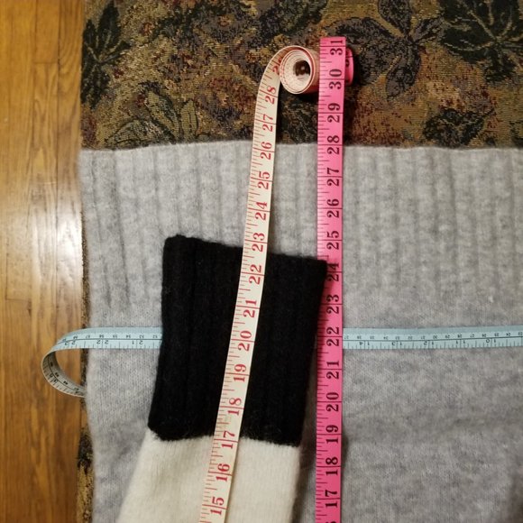 Colour block contrast, long sweater, oversize M, L, H&M, mohair, wool, nylon - Picture 5 of 11